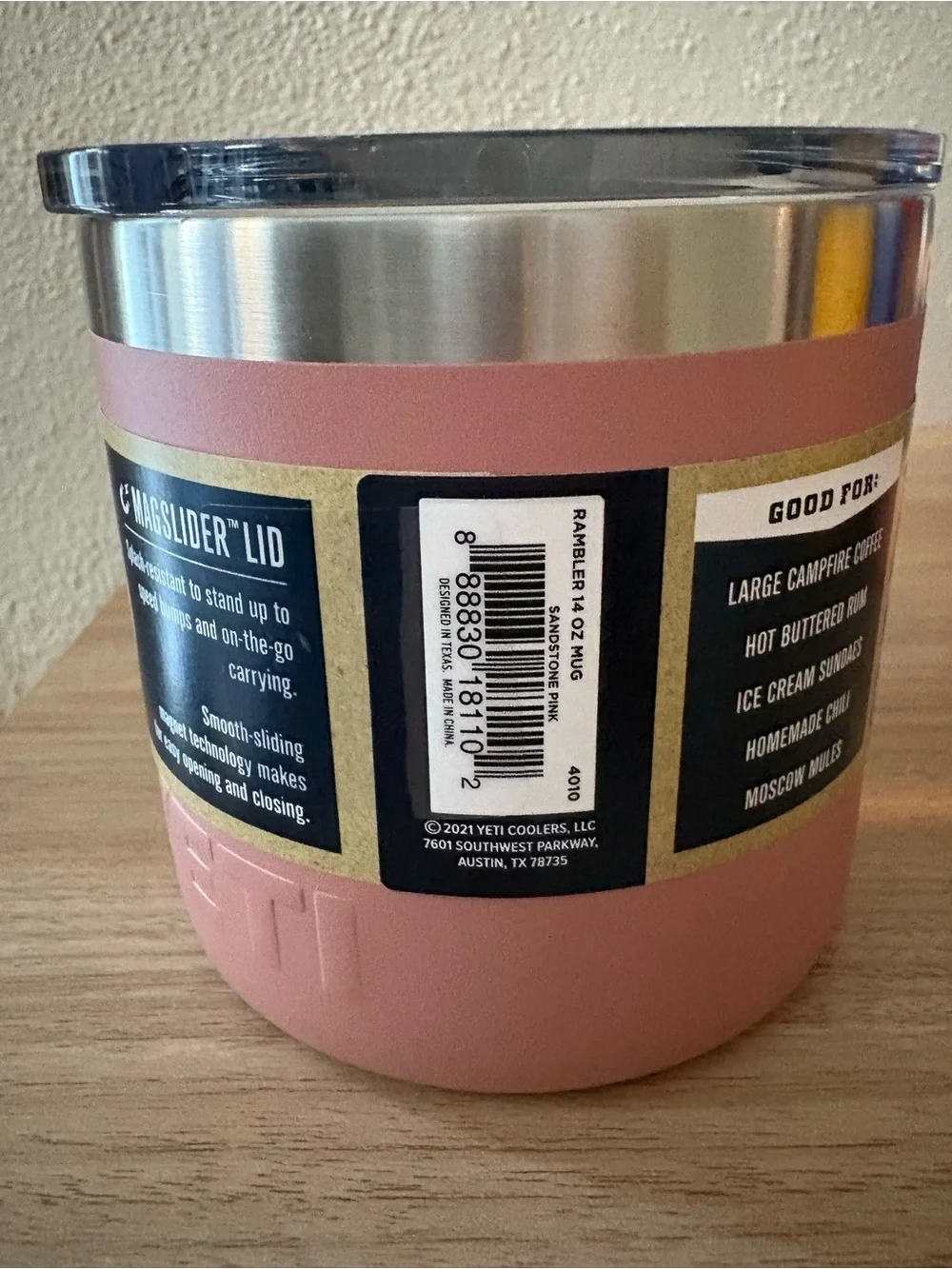 YETI Rambler 14oz Mug - Sandstone Pink